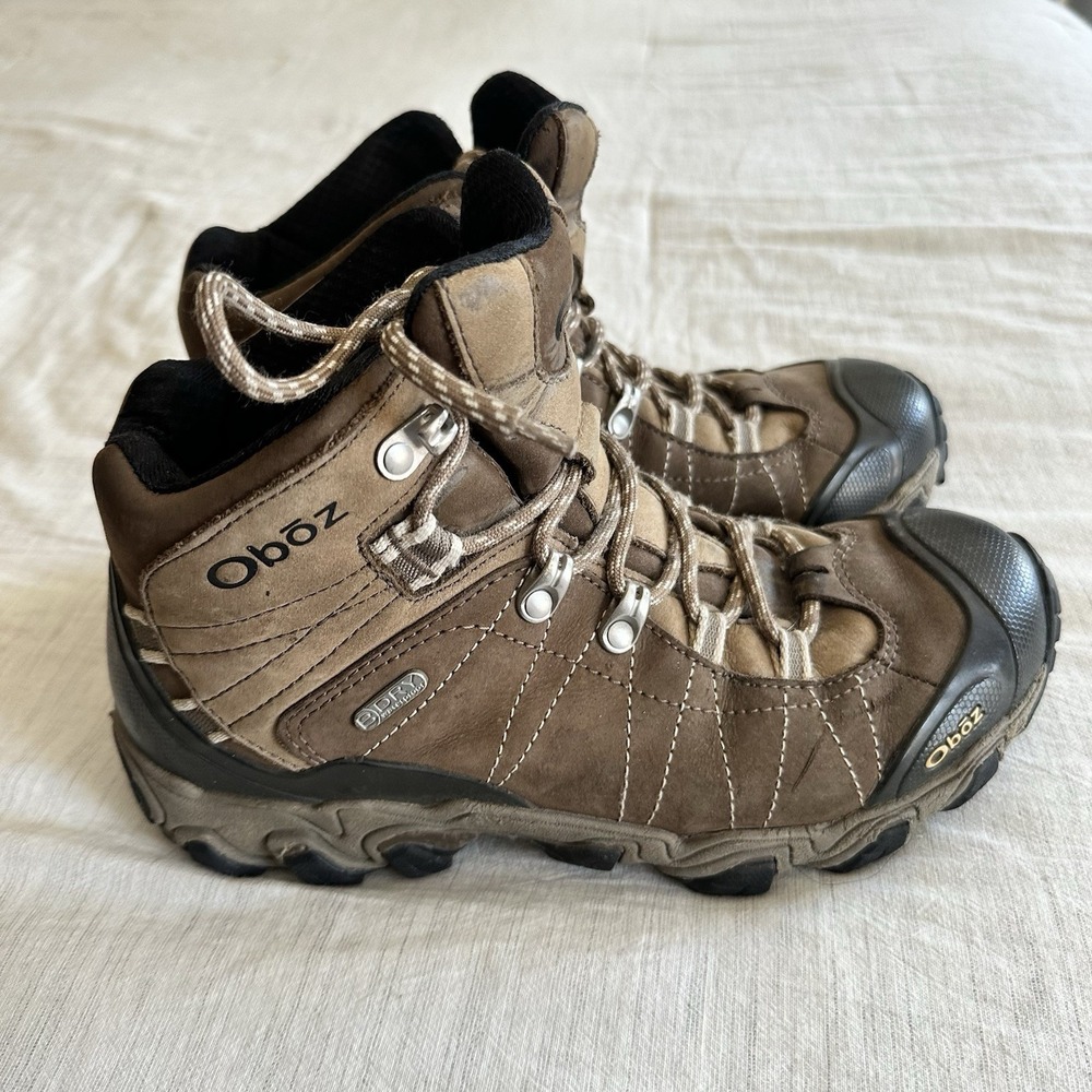 Oboz Women Bridger B-Dry Waterproof Mid Hiker Boots Size 7.5 Wide Gorpcore Ankle